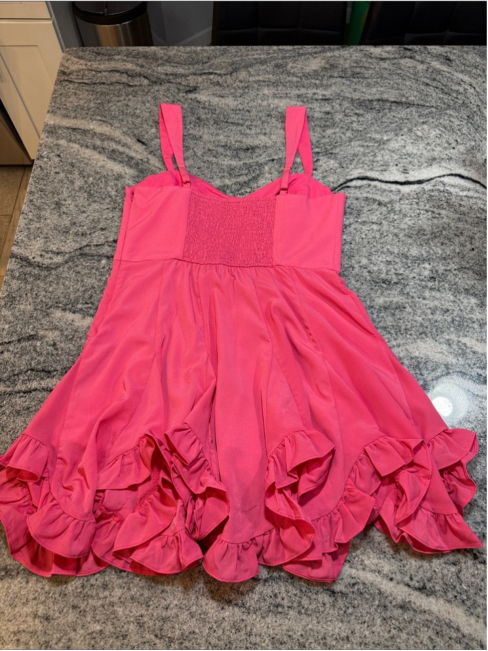 Hutch Pink Scallop Hem Fit and Flare Mini Dress - Picture 10 of 10